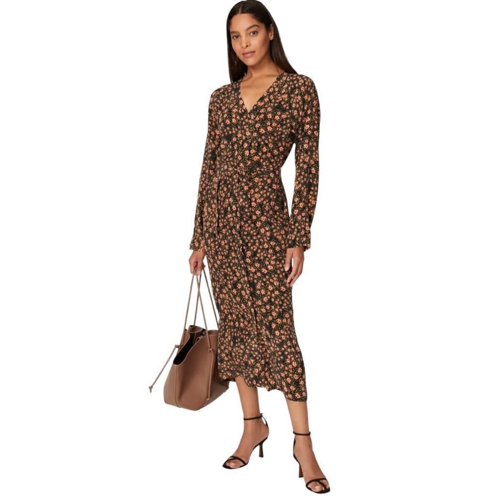 Equipment Guitain Floral Wrap Dress Size XS